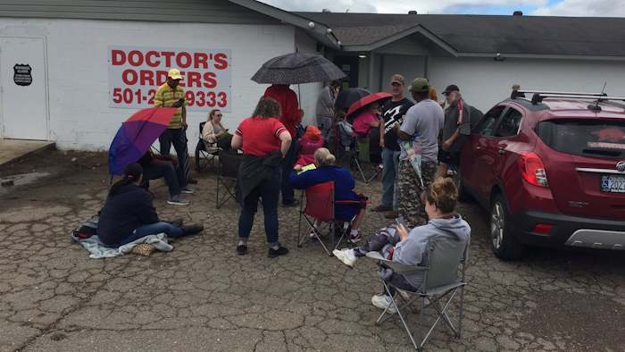 Doctor's Orders RX in Hot Springs was the first dispensary to be officially licensed by the state and is currently the only one operating. It sold marijuana to a patient Friday to test its software and officially opened Saturday.