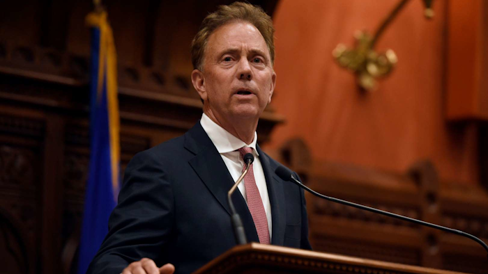 Conn. Gov. Ned Lamont speaks at the Capitol in Hartford, June 6, 2019.