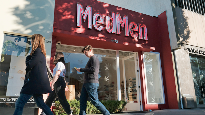 This Dec. 21, 2017, file photo shows the MedMen marijuana dispensary in Los Angeles.