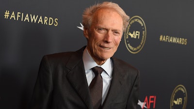 Clint Eastwood arrives at the AFI Awards on Jan. 3, 2020, in Los Angeles. Eastwood sued several companies that sell CBD supplements Wednesday, alleging that they are falsely using his name and image to push their products.