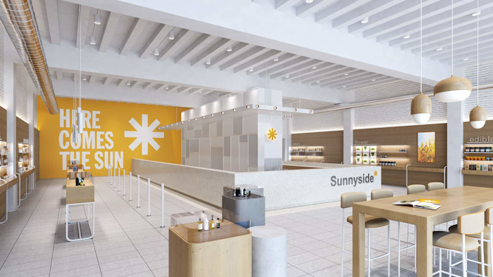 Retail location of Cresco Labs' Sunnyside brand.