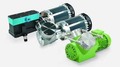 KNF's pumps with optional explosion-proof motors.