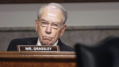 Sen. Chuck Grassley, R-Iowa, at a Senate Judiciary Committee hearing on Capitol Hill, June 3, 2020.