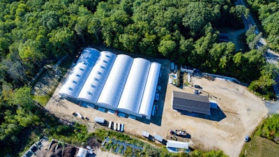 Sweet Dirt's 32,800 square foot cannabis greenhouse in Eliot, Maine.