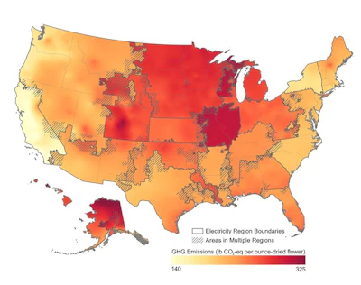 Places with more extreme temperatures and fewer renewable energy sources had the highest greenhouse gas emissions. Jason Quinn, CC BY-ND
