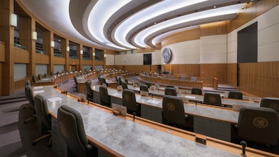 New Mexico House Chamber, Santa Fe, Nov. 2019.