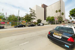 Los Angeles County Sheriff's Department vehicle in downtown Los Angeles, Oct. 2016.