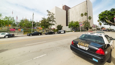 Los Angeles County Sheriff's Department vehicle in downtown Los Angeles, Oct. 2016.