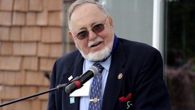 U.S. Rep. Don Young, R-Alaska, speaks during a ceremony in Anchorage, Aug. 26, 2020.