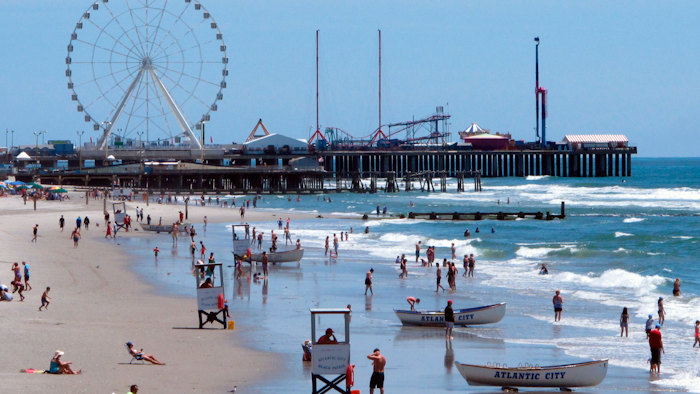 Beachfront in Atlantic City, N.J., July 9, 2018.