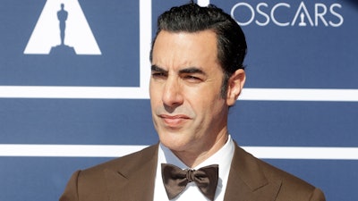 Sacha Baron Cohen at a screening of the Oscars in Sydney, Australia, April 26, 2021.