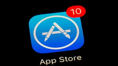 Apple's App Store app in Baltimore, March 19, 2018.