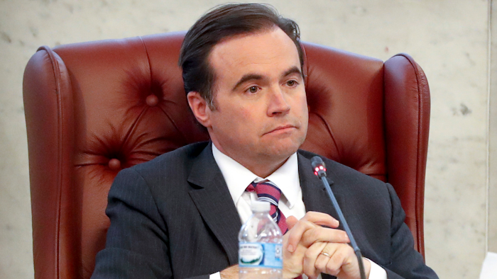 Cincinnati Mayor John Cranley attends a city council meeting, March 21, 2018.