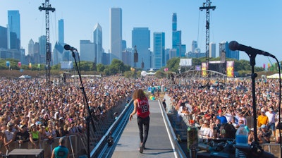 David Shaw of The Revivalists performs on day four of Lollapalooza in Grant Park, Chicago, Aug. 4, 2019.
