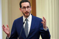 State Sen. Scott Wiener, D-San Francisco, talks during a Senate session in Sacramento, June 28, 2018.