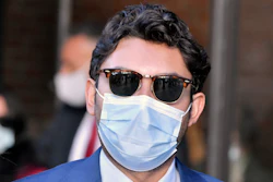 Former Fall River, Mass., Mayor Jasiel Correia leaves a court appearance at the John Joseph Moakley United States Courthouse, Monday, Sept. 20, 2021, in Boston.