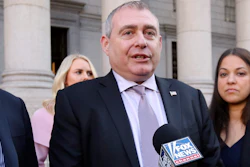 Lev Parnas outside the federal court in New York, Feb. 3. 2020.