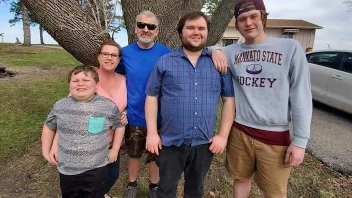From left, Carter Lange, Kim Gustavson, Jason Lange, Matthew Gustavson and Travis Gustavson.