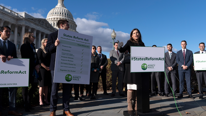 Rep. Nancy Mace, R-S.C., during a news conference about cannabis reform legislation, Capitol Hill, Nov. 15, 2021.