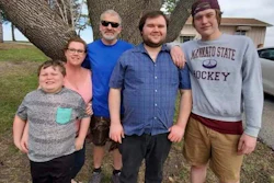 From left, Carter Lange, Kim Gustavson, Jason Lange, Matthew Gustavson and Travis Gustavson.