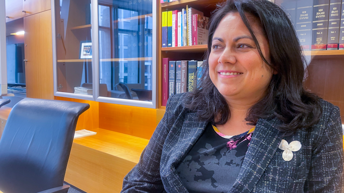 New Zealand Associate Health Minister Dr. Ayesha Verrall in her office in Wellington, Dec. 9, 2021.