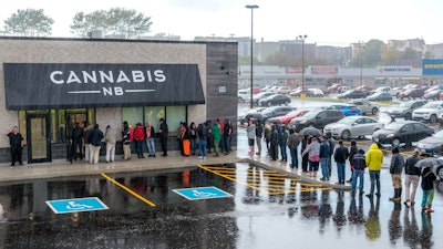 Cannabis NB store, Saint John, New Brunswick, Oct. 2018.