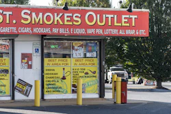 Vape and cigarette store, Berks County, Pa., Oct. 2019.