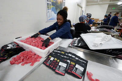 True North Collective gummies are packaged in Jackson, Mich., Wednesday, March 2, 2022.