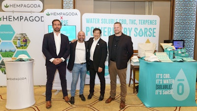 SōRSE VP of International Markets, Tim O'Neill; Hempagoda CEO, Vaughn Graham; SōRSE CEO, Howard Lee; and SōRSE EVP of Research & Technical Business Development, Michael Flemmens, at Cannabis Business Asia 2022.