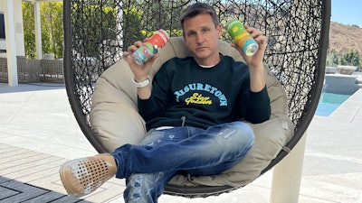 Rob Dyrdek pictured with the product.