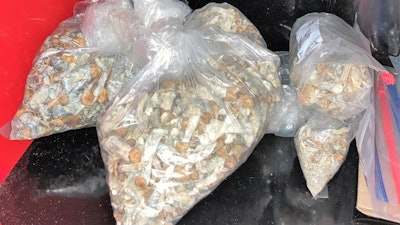 Portland police seized 22.1 pounds of psilocybin, including dried fungus and other edibles.
