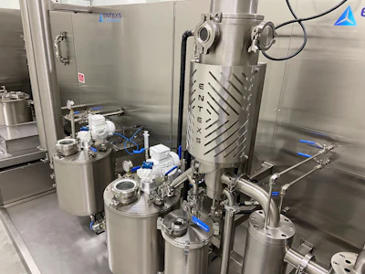 The Entexs MINI 3 installed at Southern Crop's 175,000 sq ft Tier 6 cGMP vertically integrated first-class facility.