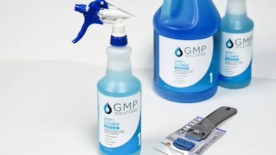 GMP Solutions is a new brand from Eteros Technologies USA that offers cleaning products for cannabis harvesting and processing facilities.