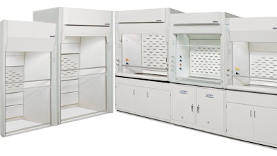 UniFlow AireStream fume hoods from Hemco meet UL 1805, SEFA 1, ASHRAE 110 and ANSI Z9.5 standards.