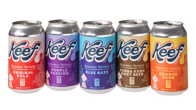 Indeed Brewing Company will make and distribute a lineup of cannabis-infused Keef sodas, including Purple Passion, Orange Kush and Bubba Kush Root Beer.
