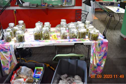 An evidence seizure image provided by the Washington State Liquor and Cannabis Board of the unlicensed cannabis for sale at Caveman Medicine.
