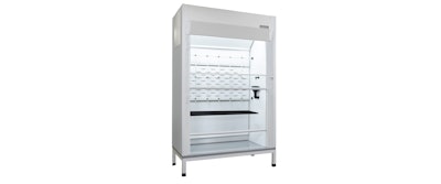 Hemco's UniFlow FM Fume Hoods are designed for operations in which a tall apparatus is used, or large diameter equipment is rolled into the work area.
