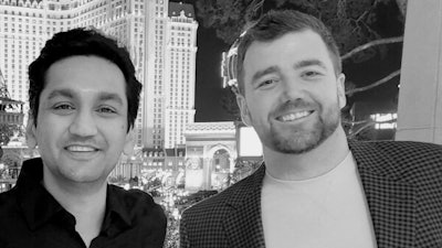 Co-founder and CEO of CannMenus Vib Gupta (left), Darcy McQuaid, former CEO of Nugget, and the newly appointed CRO of CannMenus.