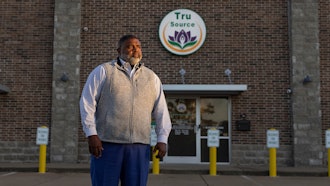 This undated photo provided by Institute for Justice shows Clarence Cocroft II, who opened Tru Source Medical Cannabis in Olive Branch, Miss.