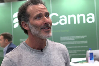 Adam Stettner, CEO of FundCanna at MJBizCon 2023.