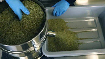 Sifting for pre-roll production.