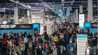 The MJBizCon showroom floor.