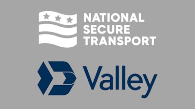 The National Secure Transport and Valley Bank logo.
