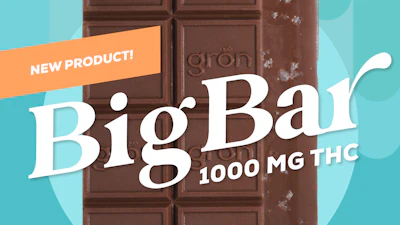 Gron Big Bar 1000mgthc Cannabis Chocolate