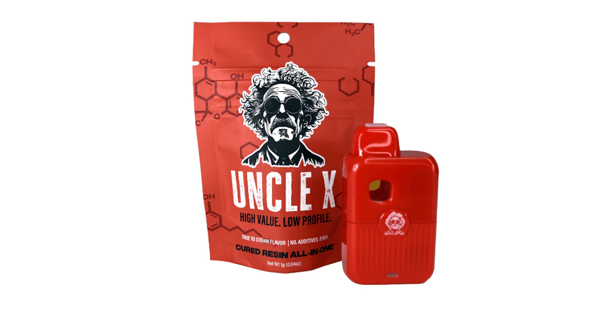 Uncle X Launches New 1G All-In-One Cured Resin Vape, Unveils Brand Refresh | Cannabis Equipment News Uncle X Launches New 1G All-In-One Cured Resin Vape, Unveils Brand Refresh | Cannabis Equipment News