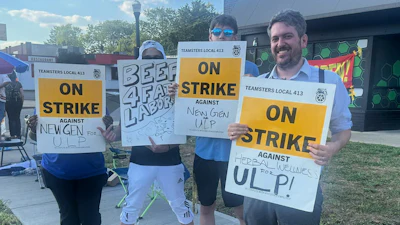 Photos from the strike line at the Herbal Wellness Center dispensary in Columbus, Ohio.