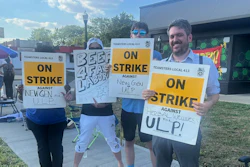 Photos from the strike line at the Herbal Wellness Center dispensary in Columbus, Ohio.