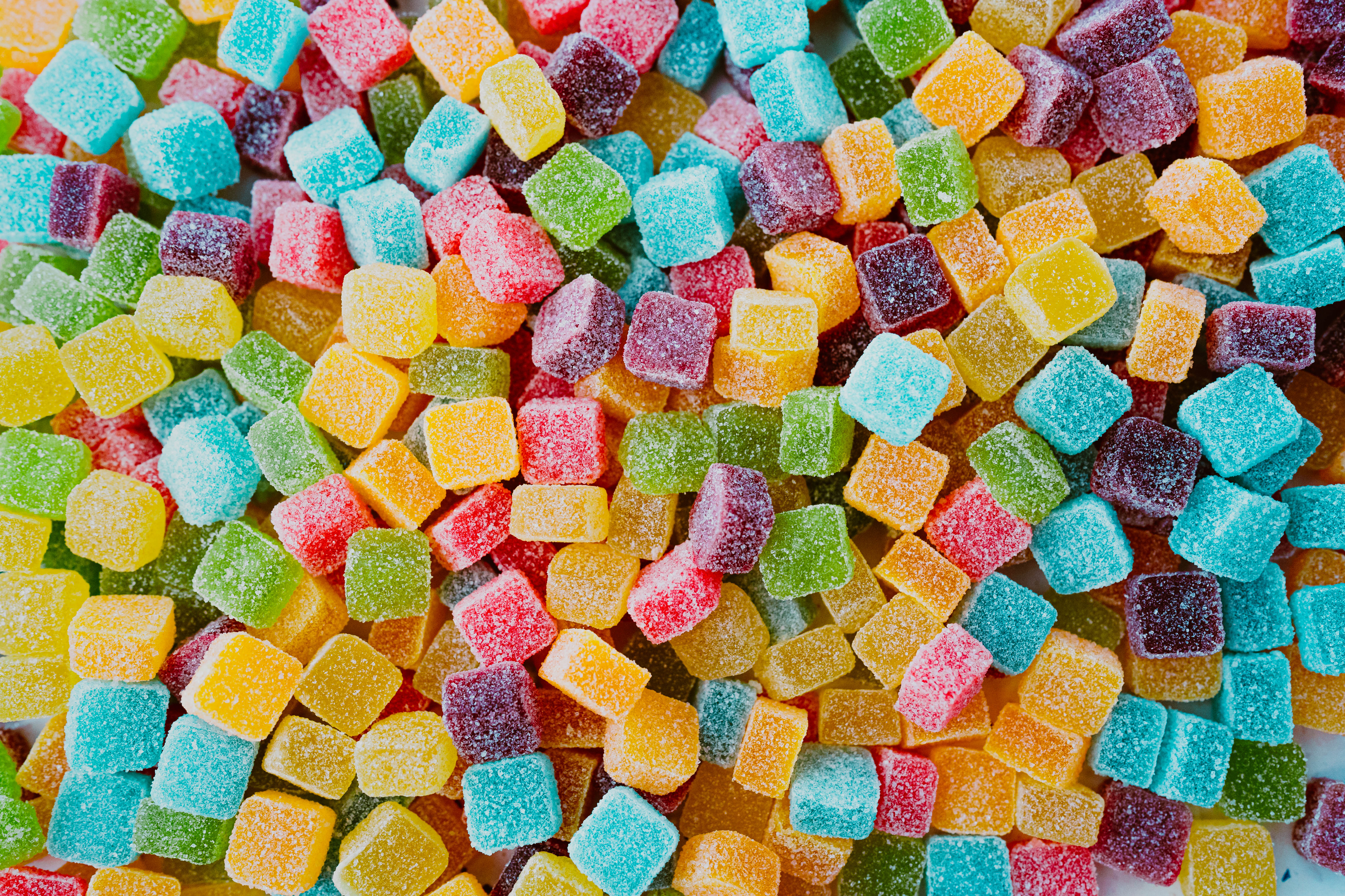 A finished batch of assorted flavors of Melt-To-Make gummies.