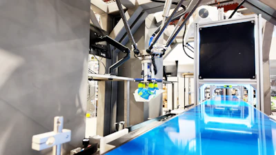Leafy Pack Robotics Case Packing Line