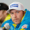 USA men's ski team member and six-time Olympic medalist Bode Miller participates in a news conference at the alpine skiing world championships Feb. 2, 2015, in Beaver Creek, Colo.